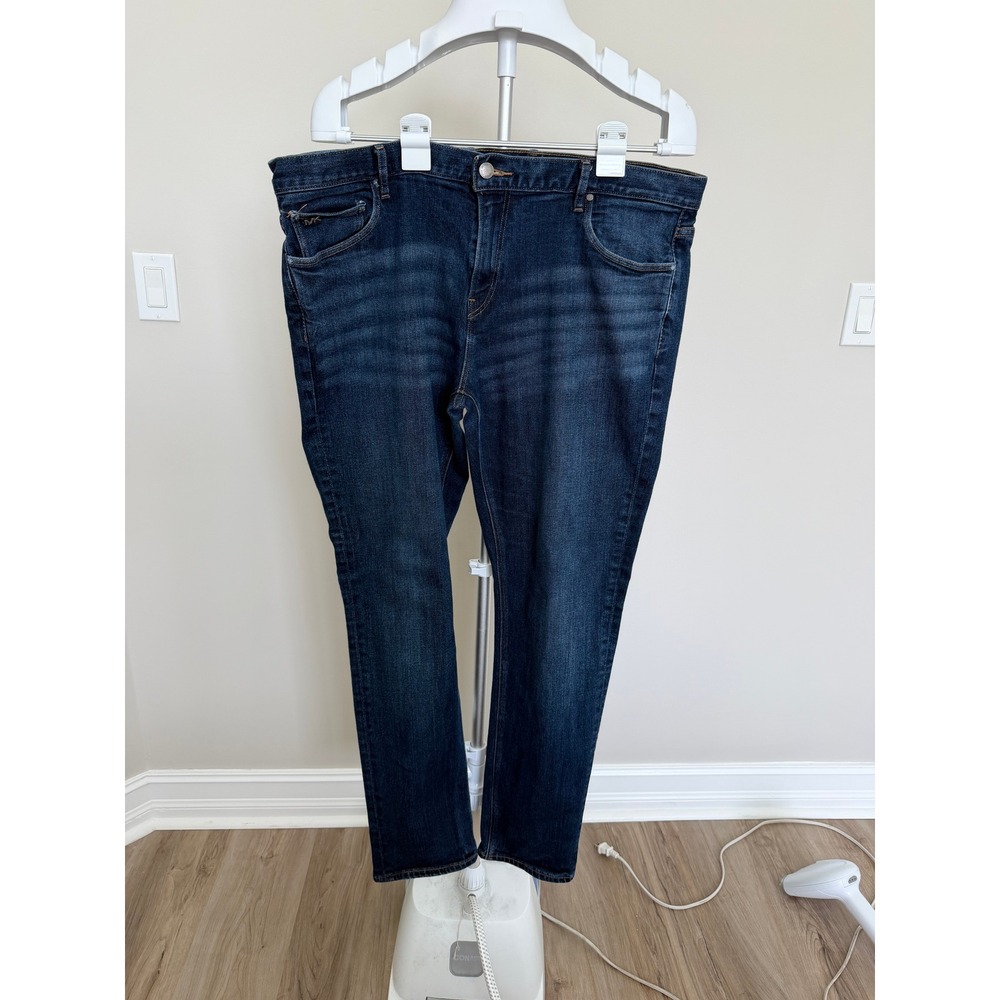 Michael Kors Jeans Men 38 Dark Wash Cotton Blend Slim Fit Solid Parker Denim